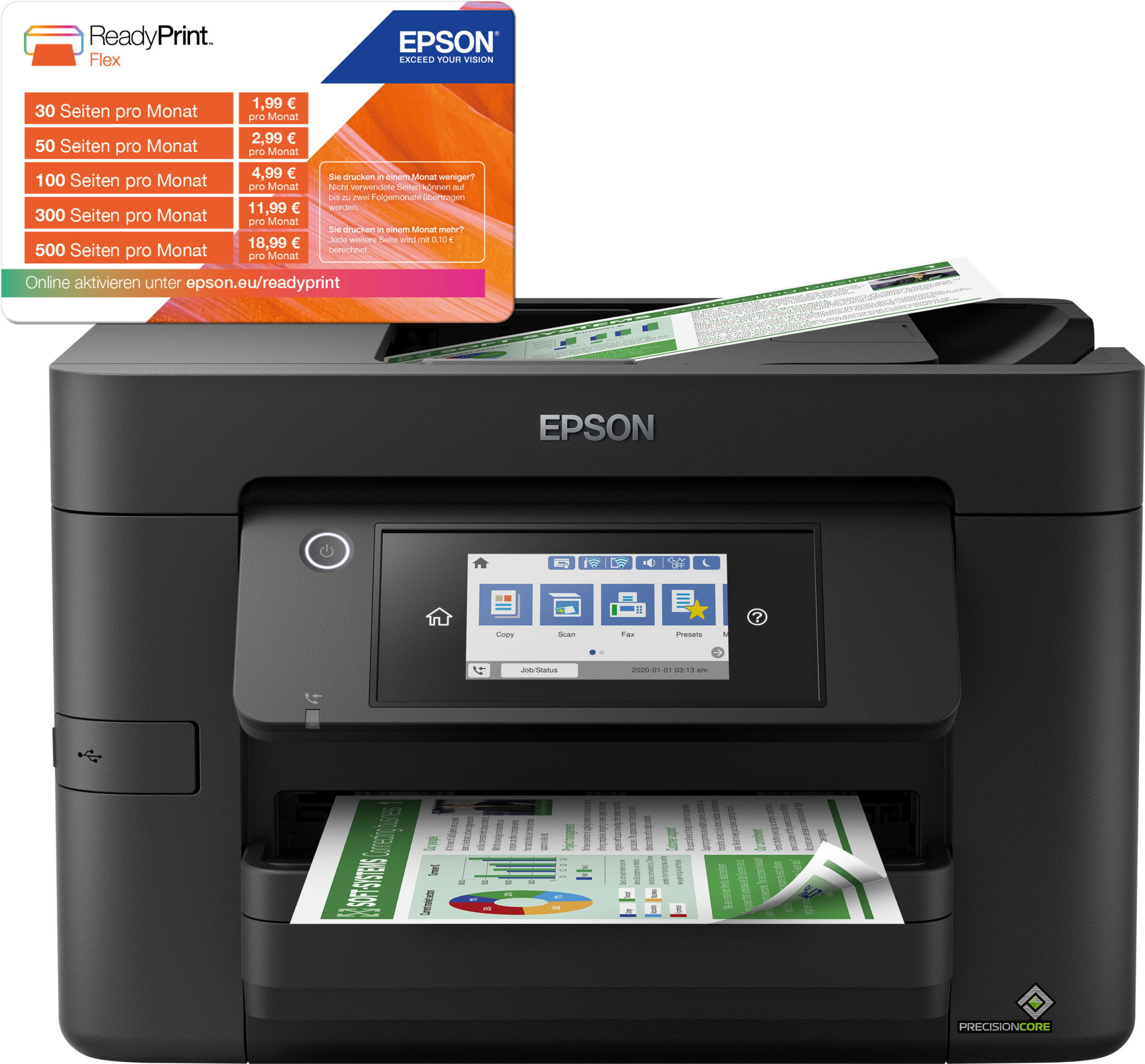 Epson WorkForce Pro WF-4825DWF Inkjet A4 4800 x 2400 DPI 25 ppm Wi-Fi - Afbeelding 2