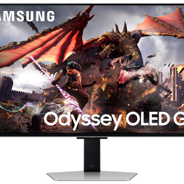 Samsung G80SD computer monitor 81.3 cm (32") 3840 x 2160 pixels 4K Ultra HD OLED Silver