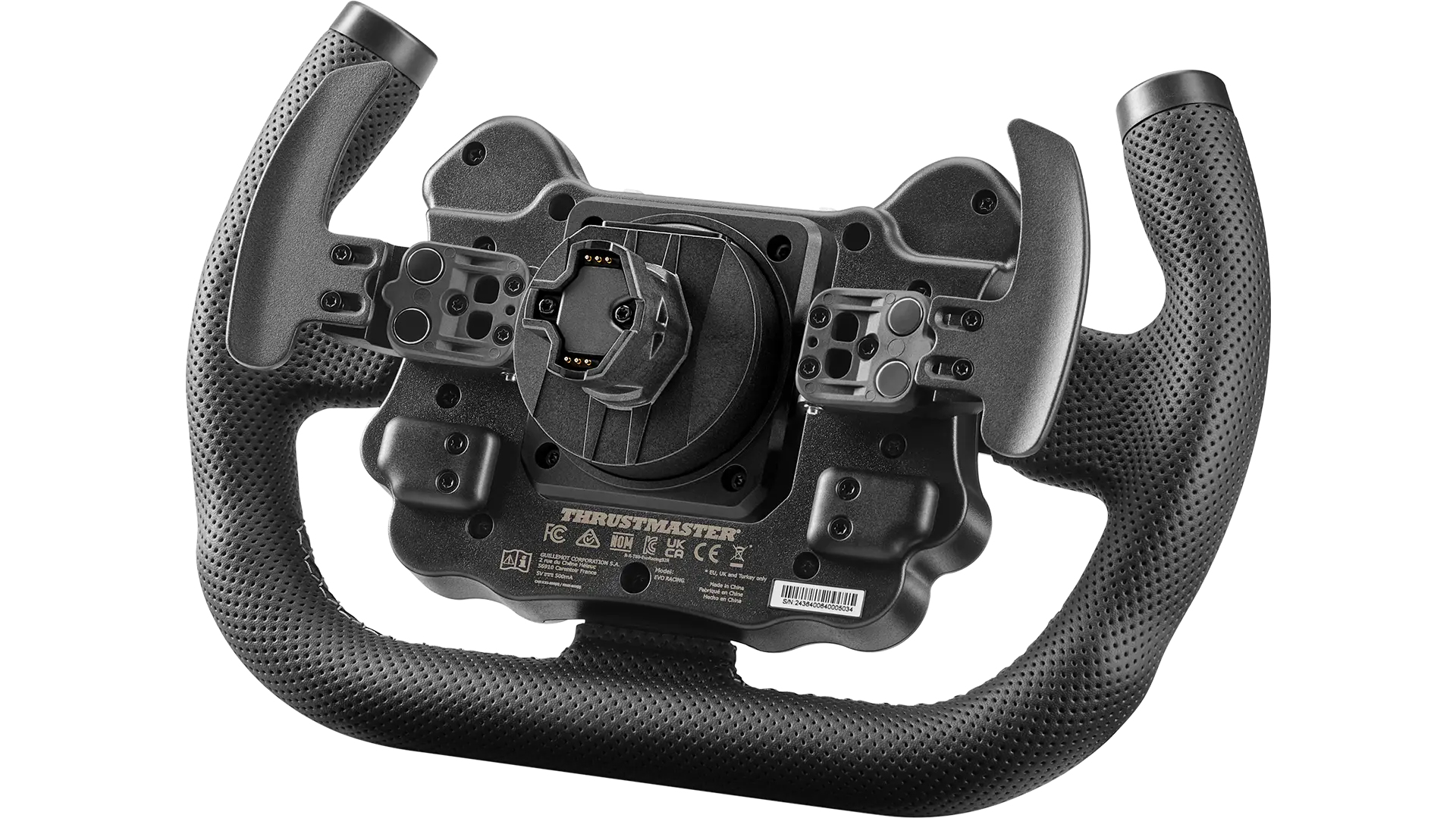 Thrustmaster EVO Racing 31U Leather Black, Yellow Steering wheel Analogue / Digital PC, PlayStation 4, PlayStation 5, Xbox One, Xbox One S, Xbox One X, Xbox Series S, Xbox Series X - Afbeelding 3