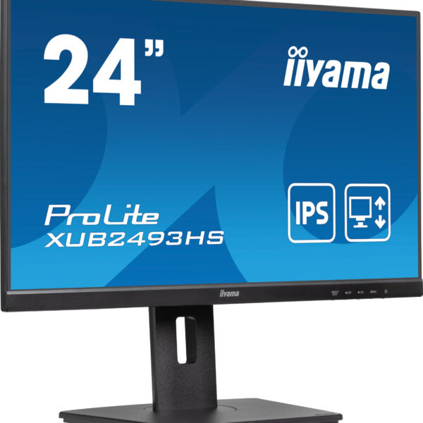 iiyama ProLite XUB2493HS-B6 computer monitor 60.5 cm (23.8") 1920 x 1080 pixels Full HD LED Black