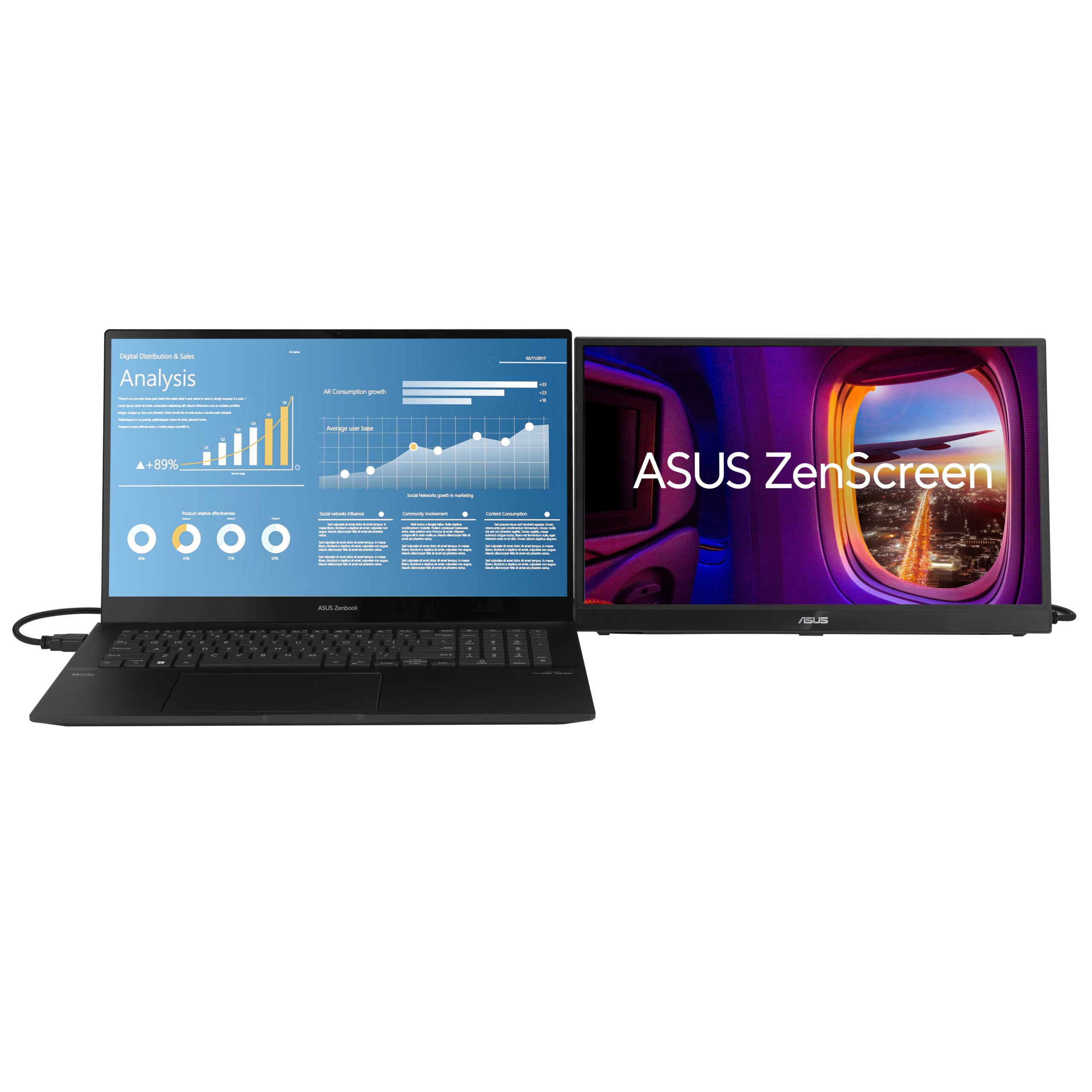 ASUS ZenScreen MB17AHG - LED-Skarm 17. - Afbeelding 8