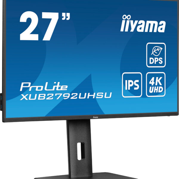 iiyama ProLite XUB2792UHSU-B6 computer monitor 68.6 cm (27") 3840 x 2160 pixels 4K Ultra HD LED Black