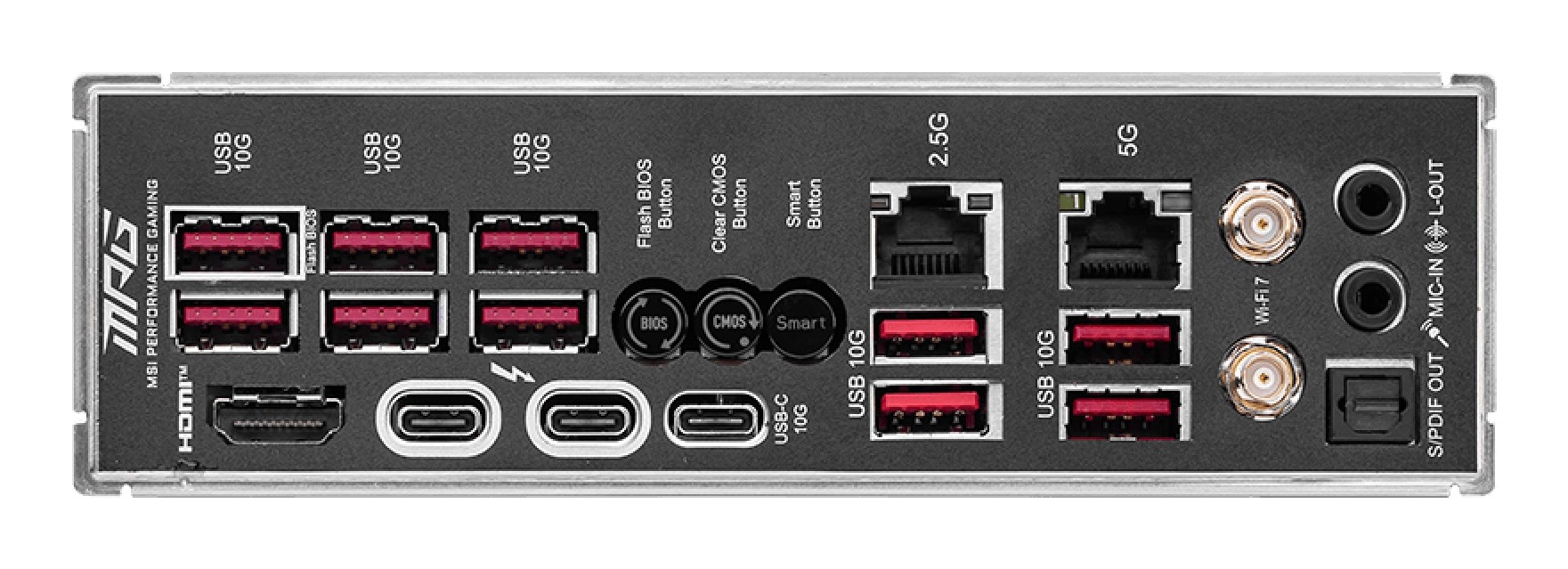 MSI MPG Z890 CARBON WIFI motherboard Intel Z890 LGA 1851 (Socket V1) ATX - Afbeelding 5