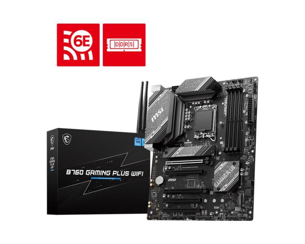 MSI B760 GAMING PLUS WIFI motherboard Intel B760 LGA 1700 ATX - Afbeelding 2