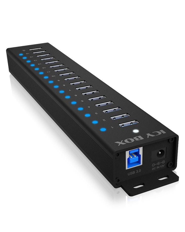 ICY BOX 17-Port Hub with USB 3.2 Gen 1 Type-A interface - Afbeelding 2