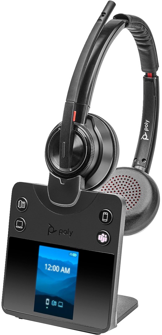 HP Poly Savi 8420 Office Stereo Microsoft Teams Certified DECT 1880-1900 MHz Headset - Afbeelding 2
