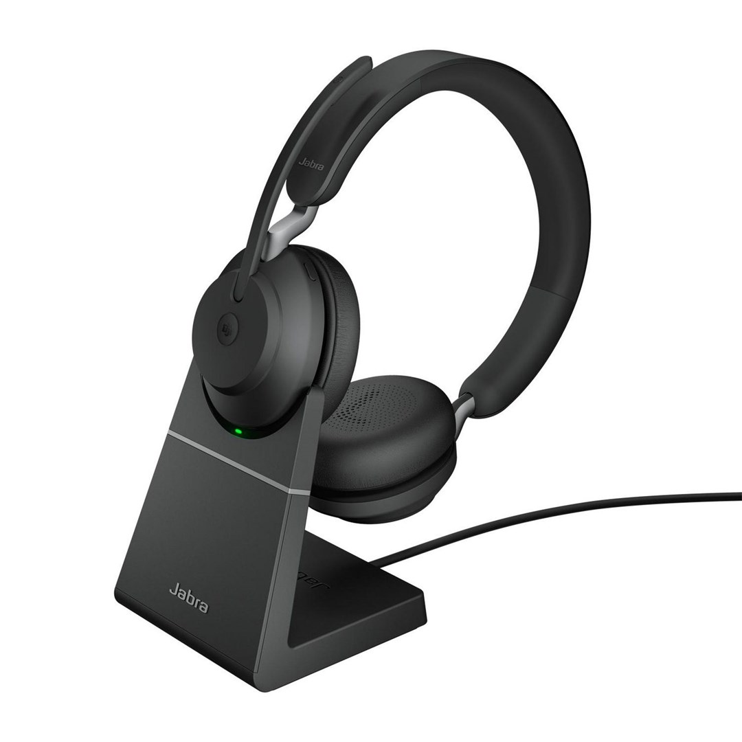 Jabra Evolve2 65 USB-C Black MS Chrg stand Stereo - Afbeelding 2