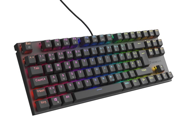 GENESIS Thor 303 TKL keyboard Gaming USB QWERTZ German Black - Afbeelding 2
