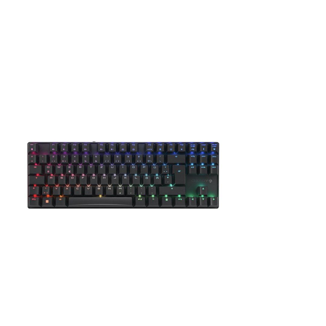 CHERRY MX 8.2 TKL Wireless RGB keyboard Gaming RF Wireless + Bluetooth QWERTZ German Black - Afbeelding 2