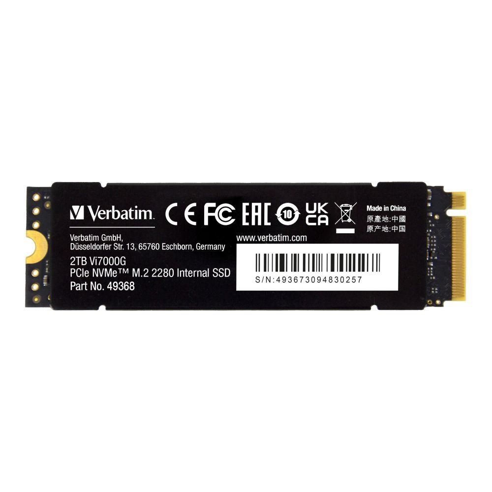 Verbatim Vi7000G PCIe NVMe M.2 SSD 2TB The Ultimate Gaming Solution - Afbeelding 2