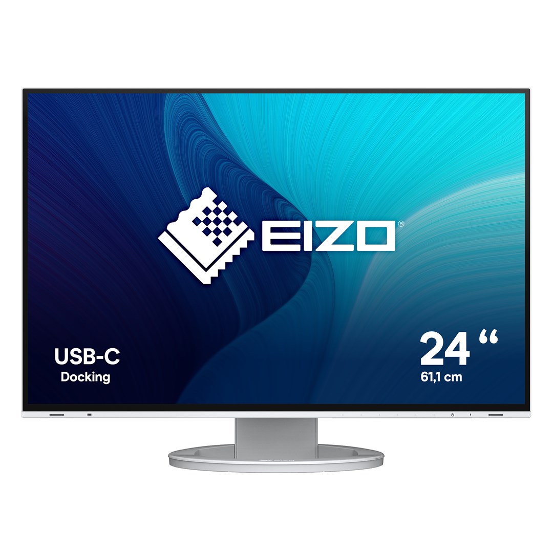 EIZO FlexScan EV2485-WT computer monitor 61.2 cm (24.1") 1920 x 1200 pixels WUXGA LCD White - Afbeelding 2
