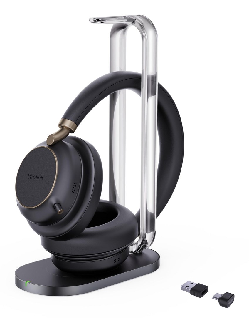 Yealink BH76 Plus with Charging Stand UC Black USB-C/A Headset - Afbeelding 2