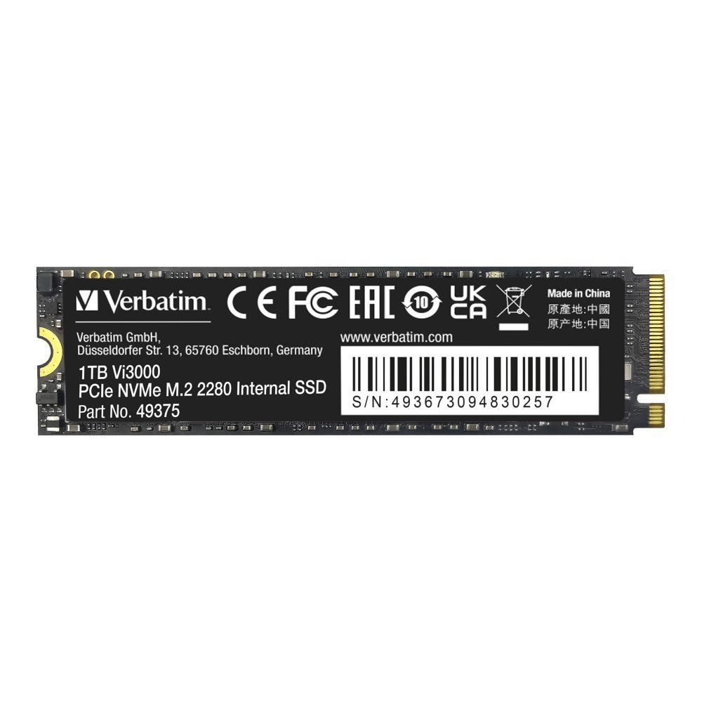 Verbatim Vi3000 PCIe NVMe M.2 SSD 1TB - Afbeelding 2