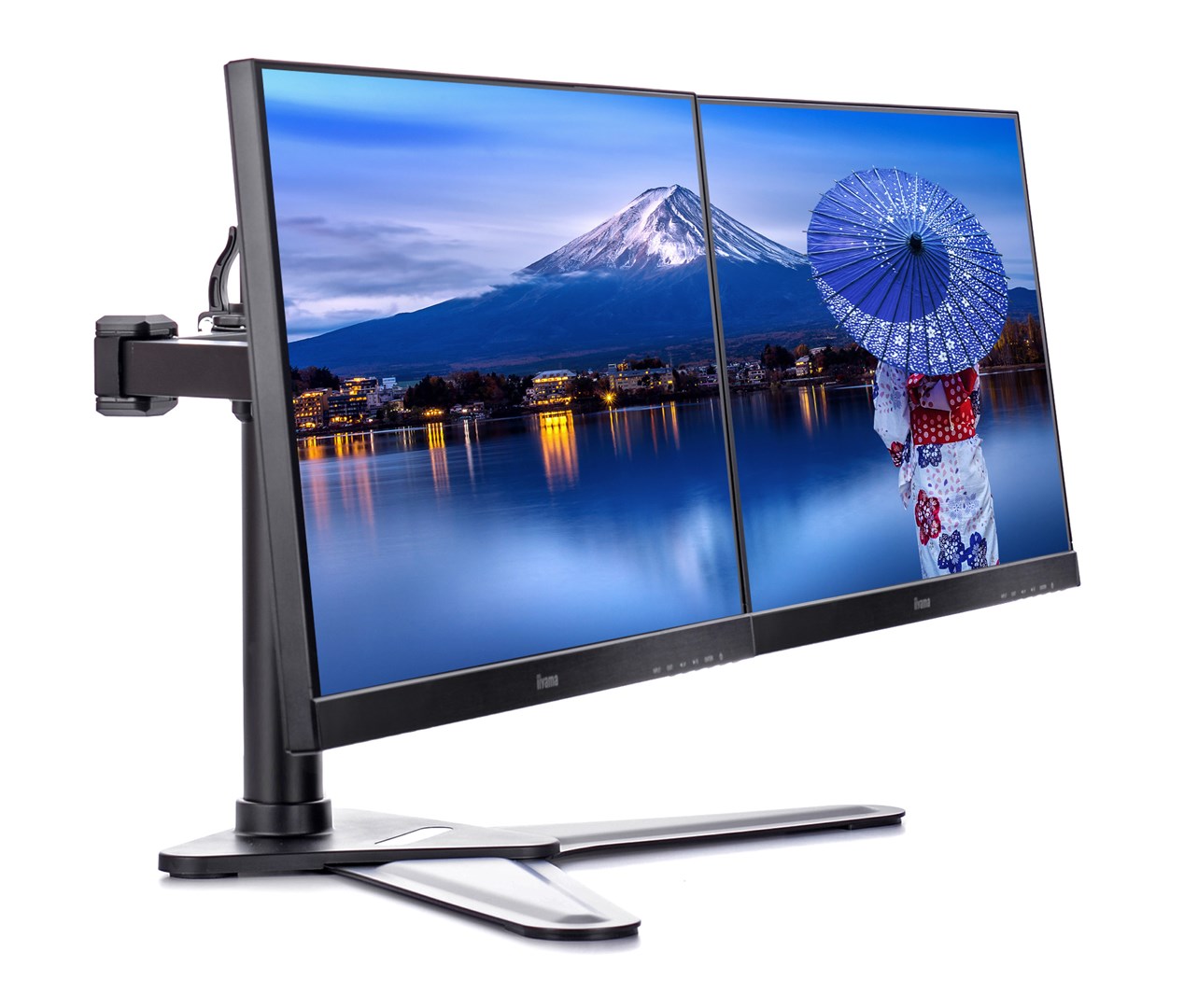 iiyama DS1002D-B1 monitor mount / stand 81.3 cm (32") Desk Black - Afbeelding 2