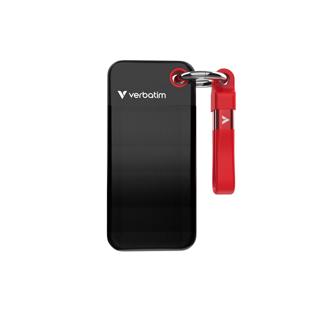 Verbatim Pocket SSD USB 3.2 Gen 2 2TB Black/Red - Afbeelding 2