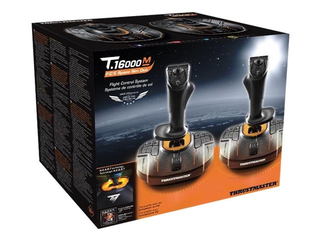 Thrustmaster T.16000M FCS SPACE SIM DUO Black, Orange USB Flightstick Analogue / Digital PC - Afbeelding 2