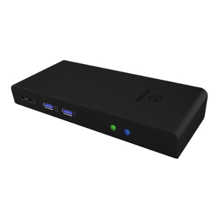 ICY BOX IB-DK2251AC Wired USB 3.2 Gen 2 (3.1 Gen 2) Type-A Black - Afbeelding 2