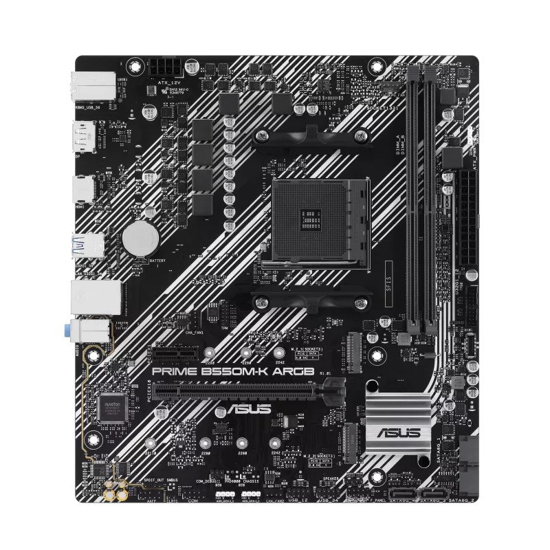 ASUS PRIME B550M-K ARGB AMD B550 Socket AM4 micro ATX - Afbeelding 2