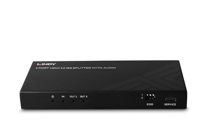 Lindy 2 Port HDMI 8K60 Splitter with Audio - Afbeelding 2