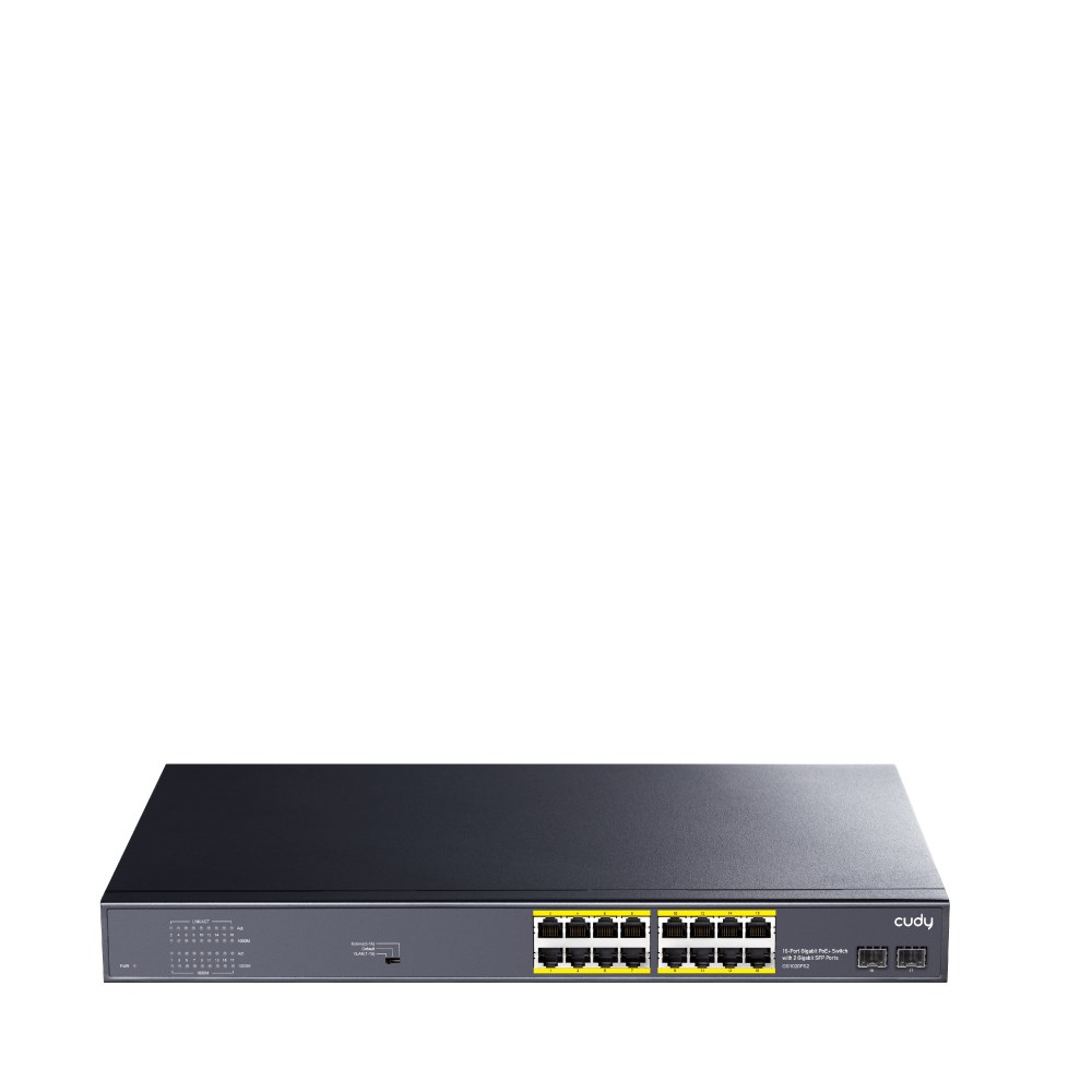 Cudy GS1020PS2 network switch Unmanaged Gigabit Ethernet (10/100/1000) Power over Ethernet (PoE) Black - Afbeelding 2