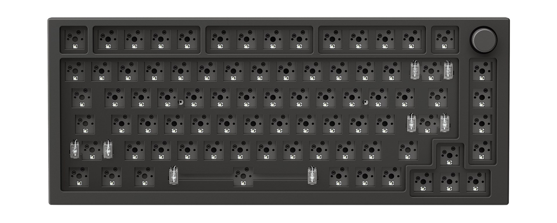 Glorious GMMK Pro Black Slate 75% TKL Keyboard - Barebone, ANSI Layout, Black