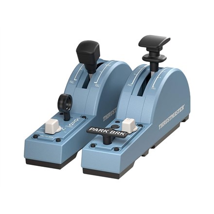 Thrustmaster TCA Quadrant Add-On Airbus Edition Blue Flight Sim Analogue / Digital PC - Afbeelding 2