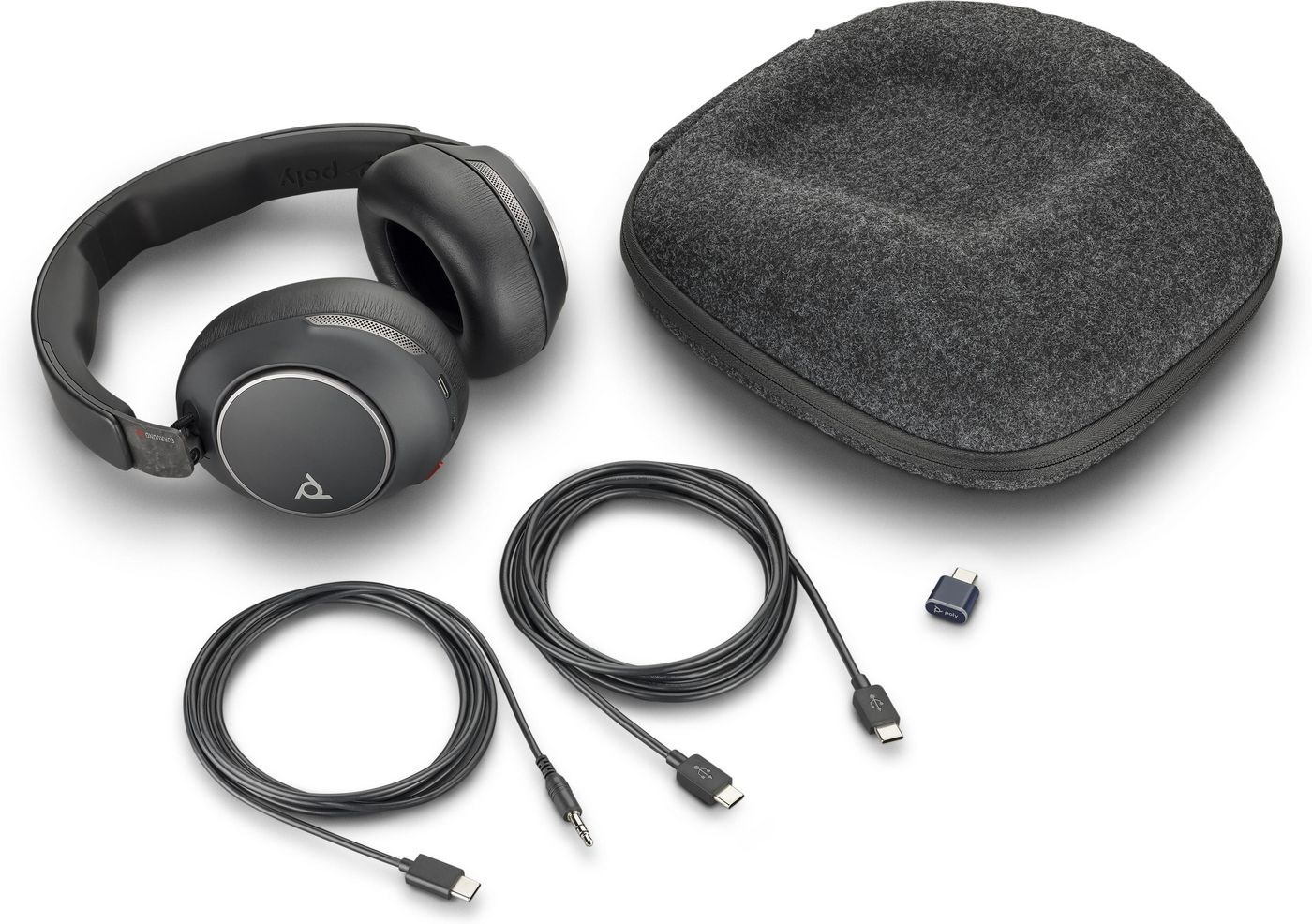 HP Poly Voyager Surround 80 UC USB-C Headset +USB-C/A Adapter - Afbeelding 2