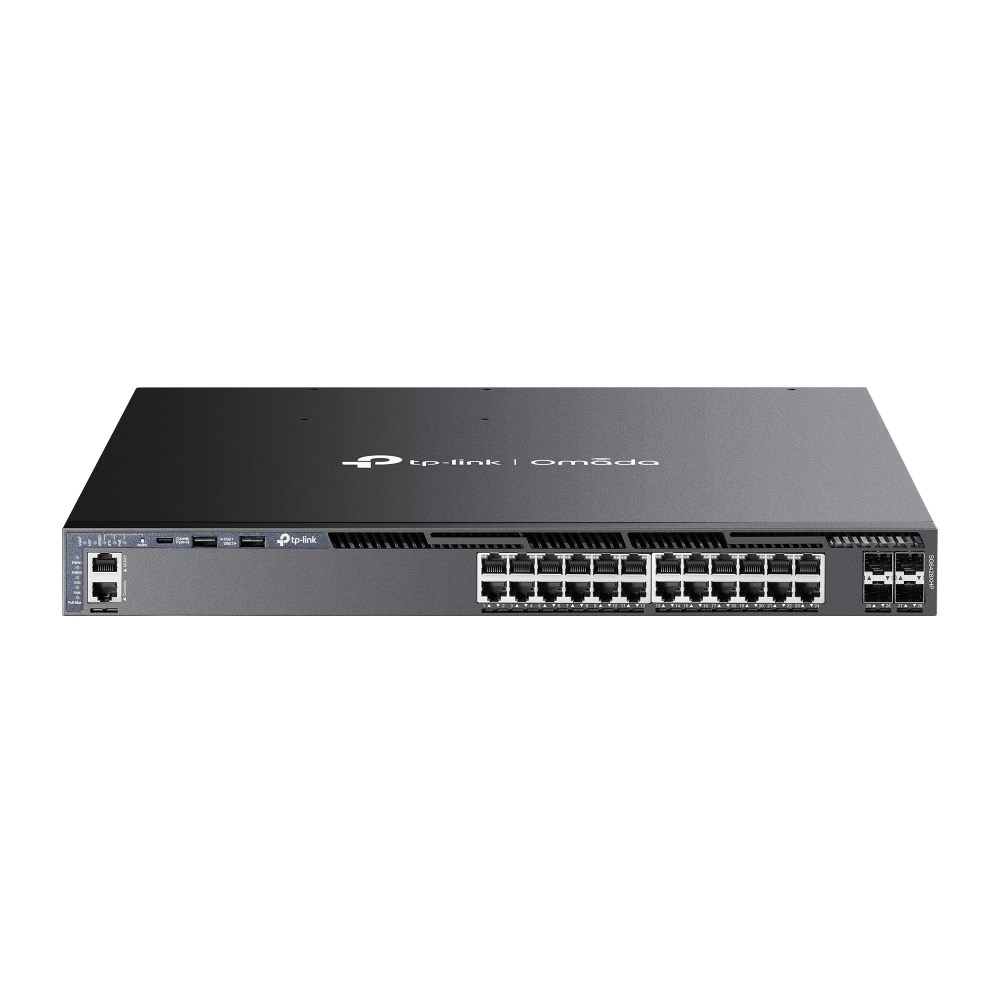TP-Link Omada 24-Port Gigabit Stackable L3 Managed PoE+ Switch with 4 10G Slots - Afbeelding 2