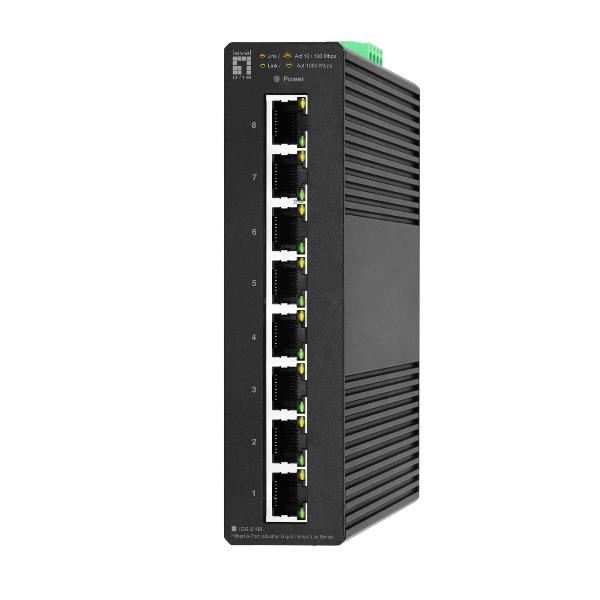 LevelOne Hilbert 8-Port Industrial Gigabit Smart Lite Switch - Afbeelding 2