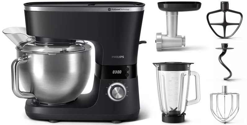 Philips HR7962/21 food processor 1000 W 5.5 L Black - Afbeelding 2