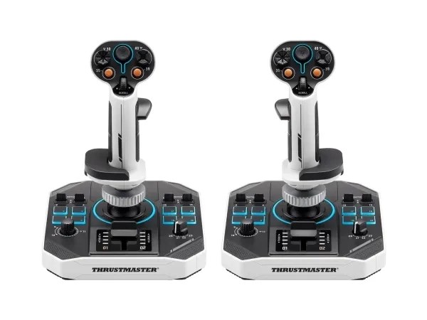 Thrustmaster Sol-R 2 HOSAS Space Sim Duo Black, White USB Flightstick Analogue / Digital PC - Afbeelding 2