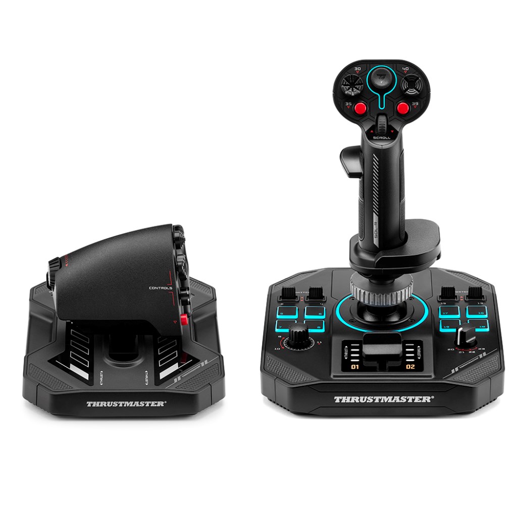 Thrustmaster Sol-R 4 HOTAS Black USB Joystick + engine control lever Analogue / Digital PC - Afbeelding 2