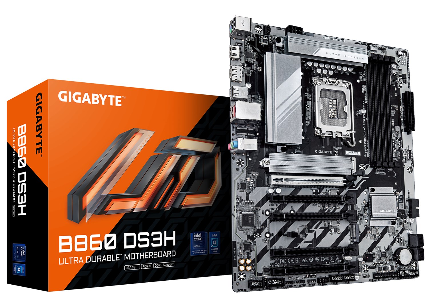 Gigabyte B860 DS3H Motherboard (B860, S1851, ATX, - Afbeelding 2