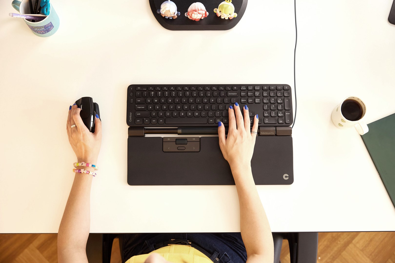Contour Design RollerMouse Pro Extended Vegan Leather Wrist Rest Wired - Afbeelding 4