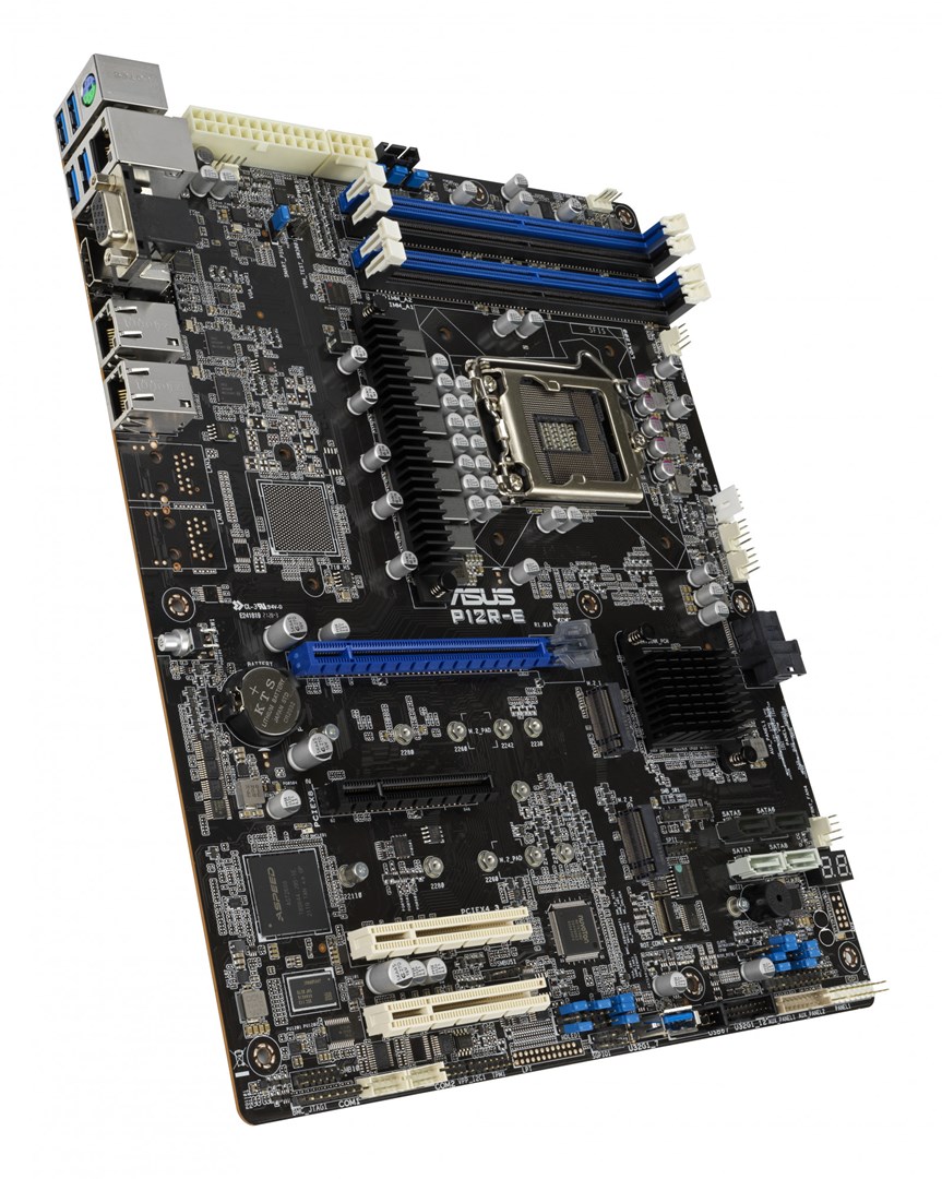 ASUS P12R-E Intel C256 LGA 1200 (Socket H5) ATX server motherboard - Afbeelding 2
