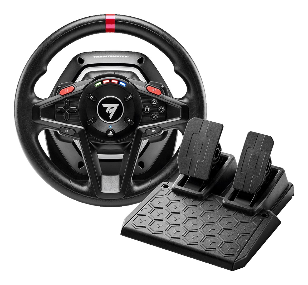 Thrustmaster T128 SimTask Farming Pack Black USB Steering wheel + pedals + shifter Analogue / Digital PC, PlayStation 4, PlayStation 5