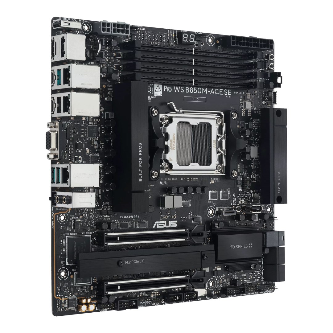 Asus PRO WS B850M-ACE SE AM5 AMD motherboard - Afbeelding 3