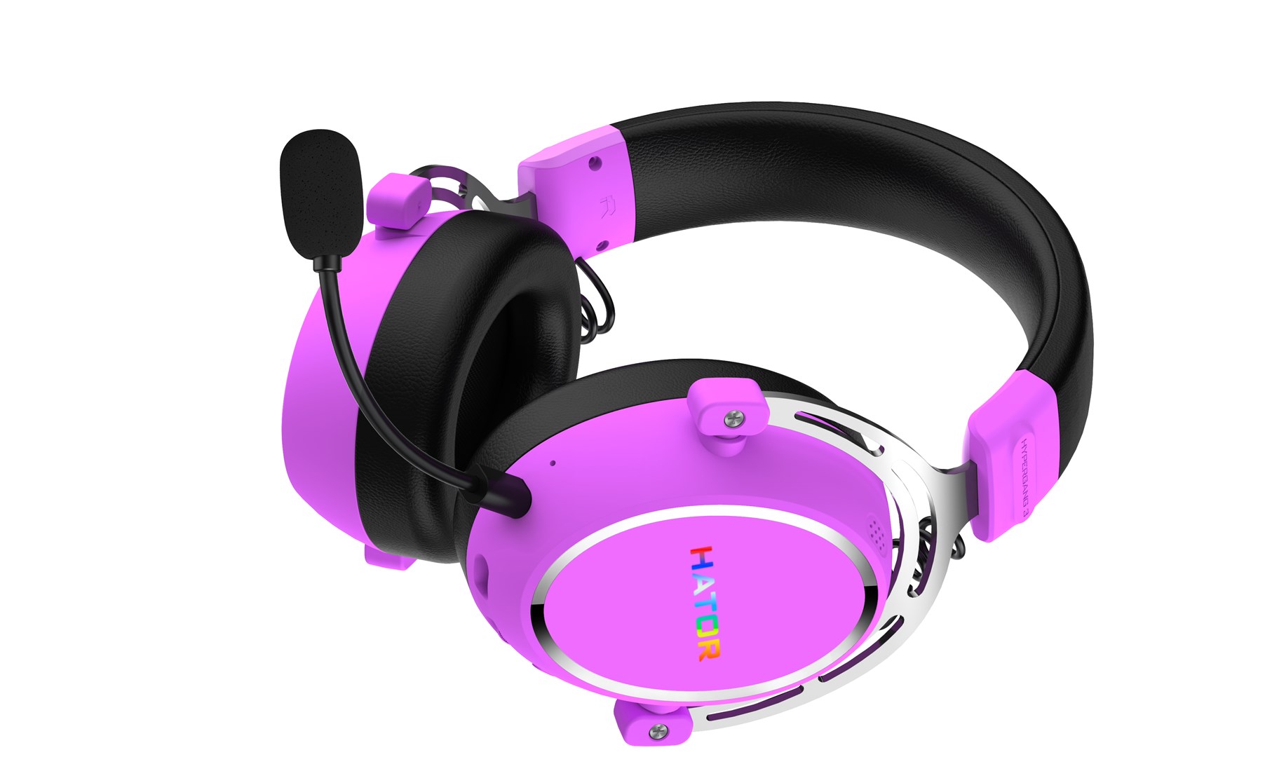 HATOR Hypergang 3 Wireless Headset Head-band Gaming USB Type-C / USB Type-A Bluetooth Violet - Afbeelding 8