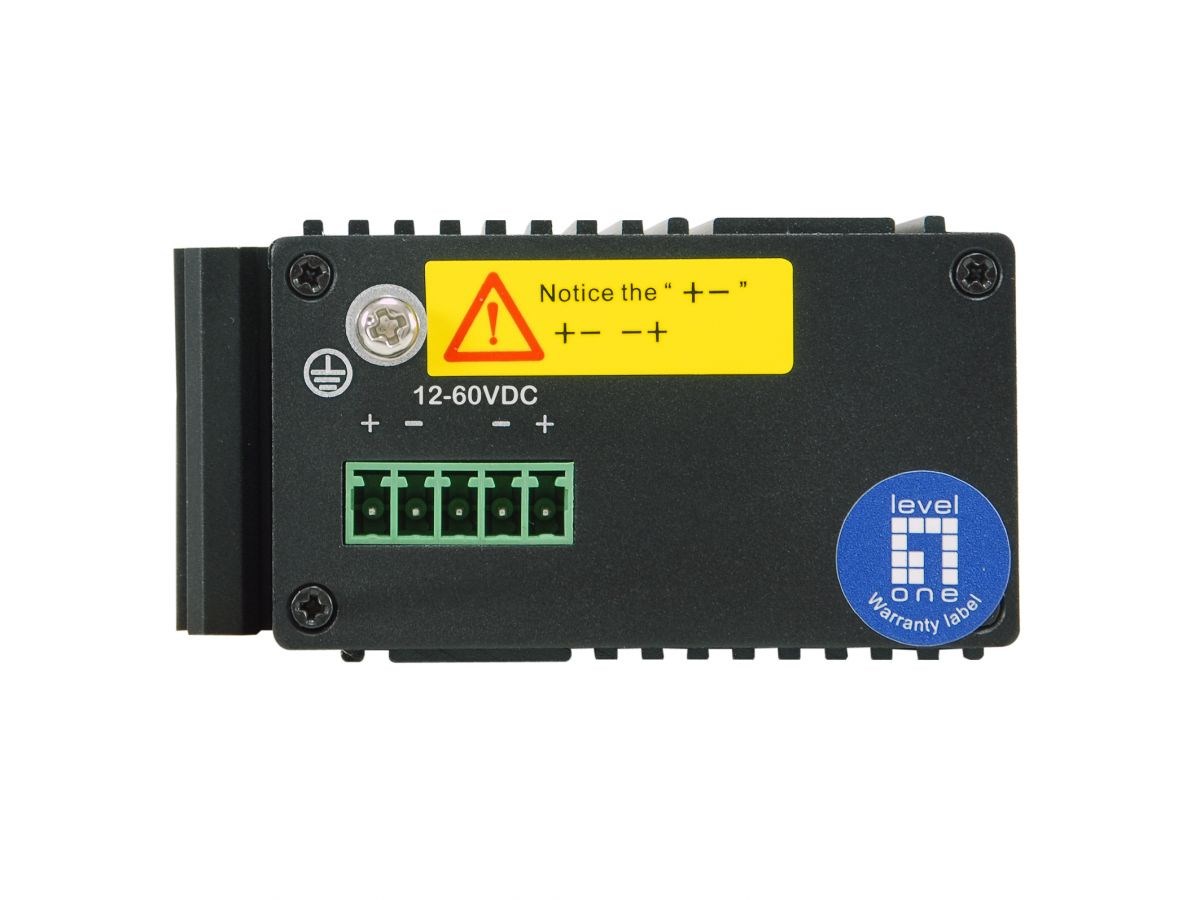 LevelOne IGU-0501 network switch Gigabit Ethernet (10/100/1000) Black - Afbeelding 2
