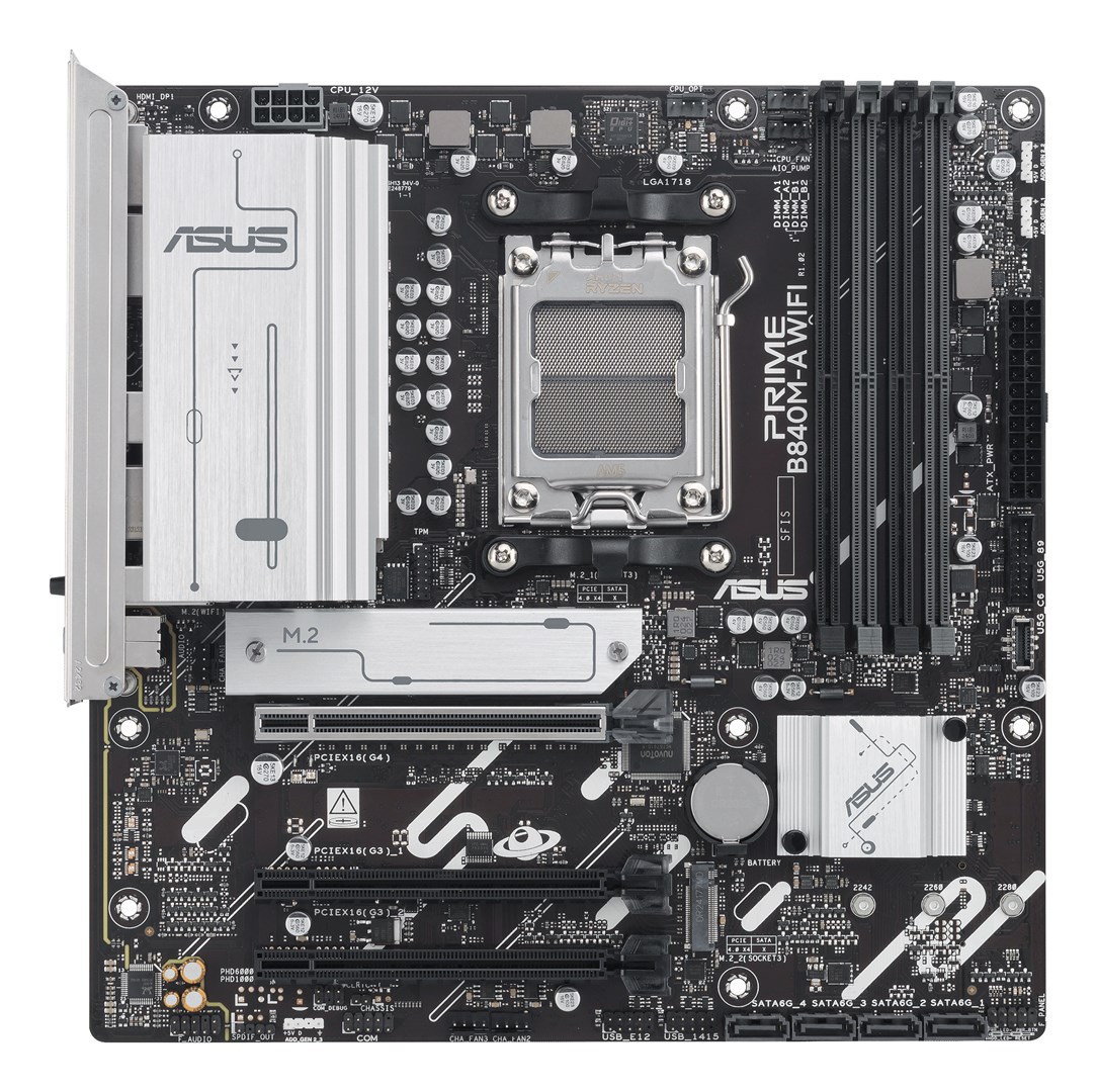 ASUS PRIME B840M-A WIFI AMD B840 Socket AM5 micro ATX - Afbeelding 2