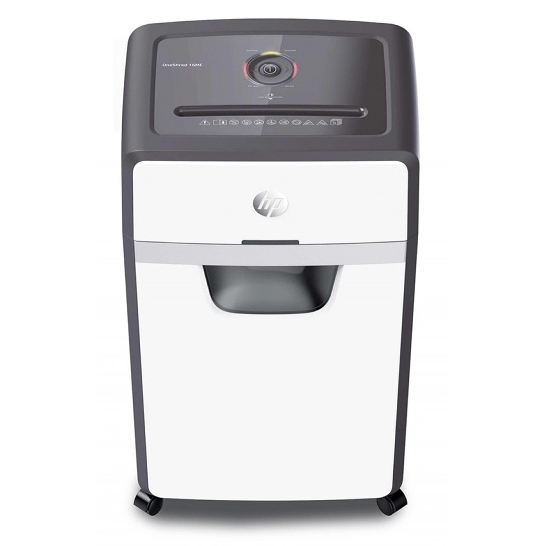 HP ONESHRED 16MC shredder, micro cut, P-5, 16 card, 30l, light grey - Afbeelding 4