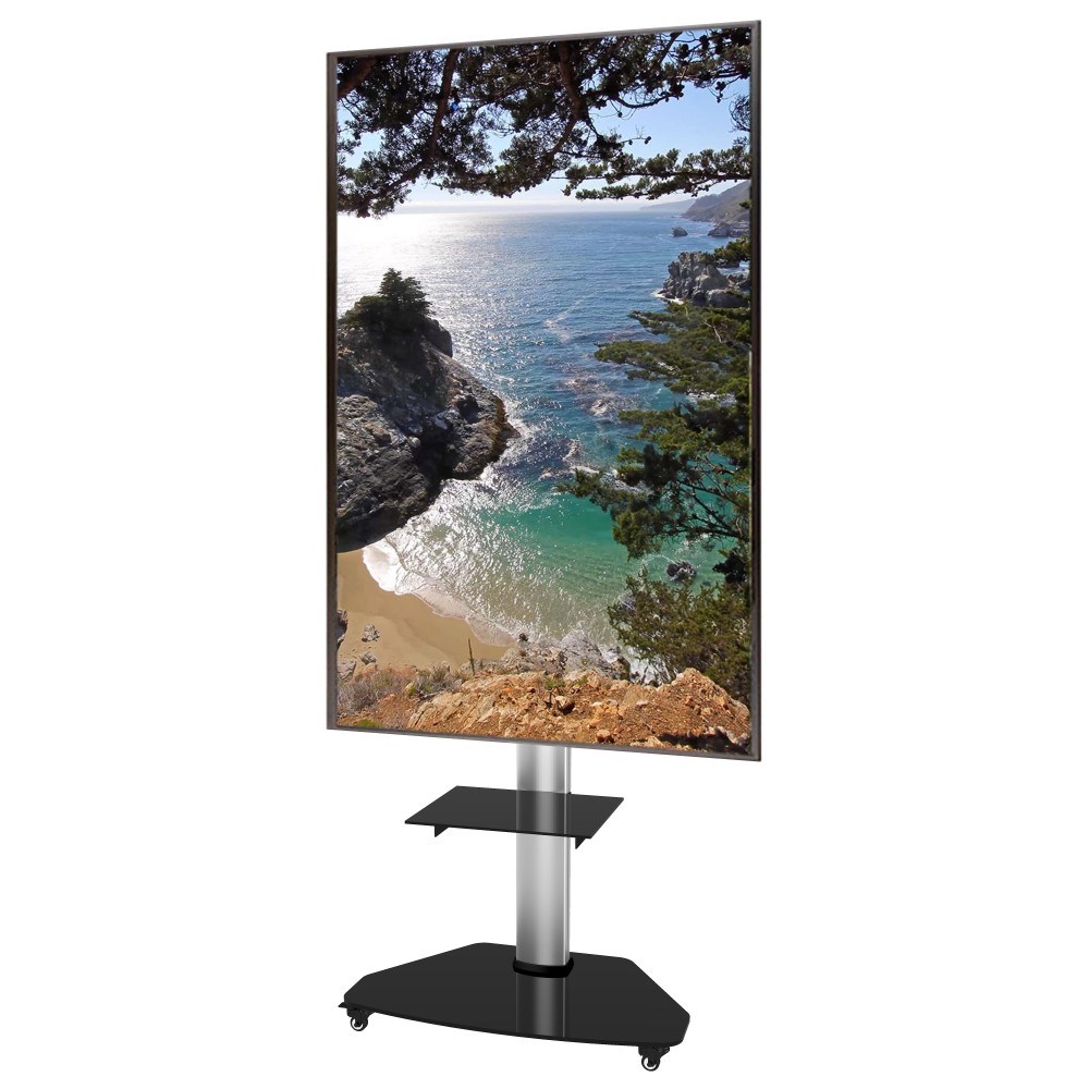 Techly Floor Stand with Shelf Trolley TV LCD/LED/Plasma 37-70" Silver - Afbeelding 6