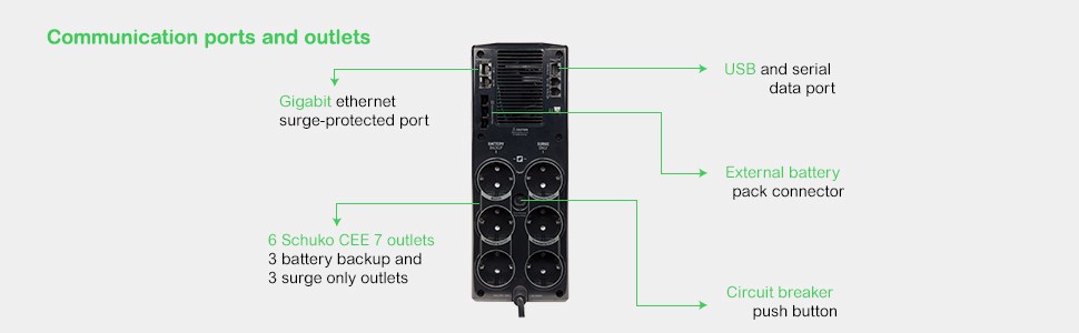 APC BACK-UPS PRO 1500 - Afbeelding 3