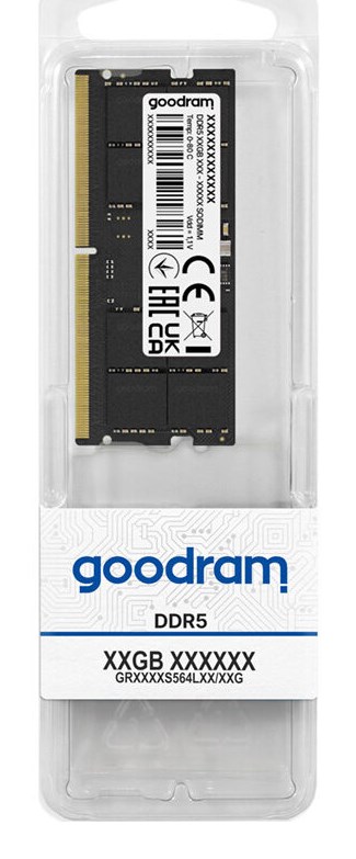 Goodram GR5600S564L46/32G memory module 32 GB 1 x 32 GB DDR5 262-pin SO-DIMM - Afbeelding 4