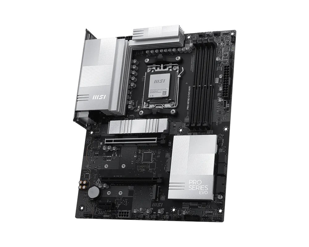 MSI PRO X870E-S EVO WIFI motherboard AMD X870E Socket AM5 ATX - Afbeelding 3