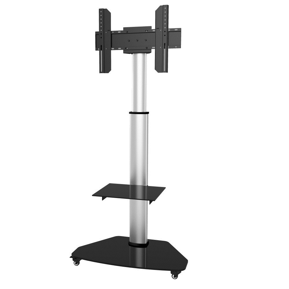 Techly Floor Stand with Shelf Trolley TV LCD/LED/Plasma 37-70" Silver - Afbeelding 9