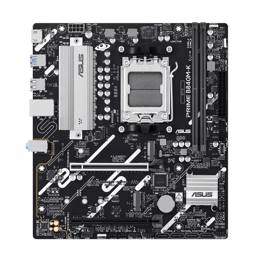 ASUS PRIME B840M-K AMD B840 Socket AM5 micro ATX - Afbeelding 2