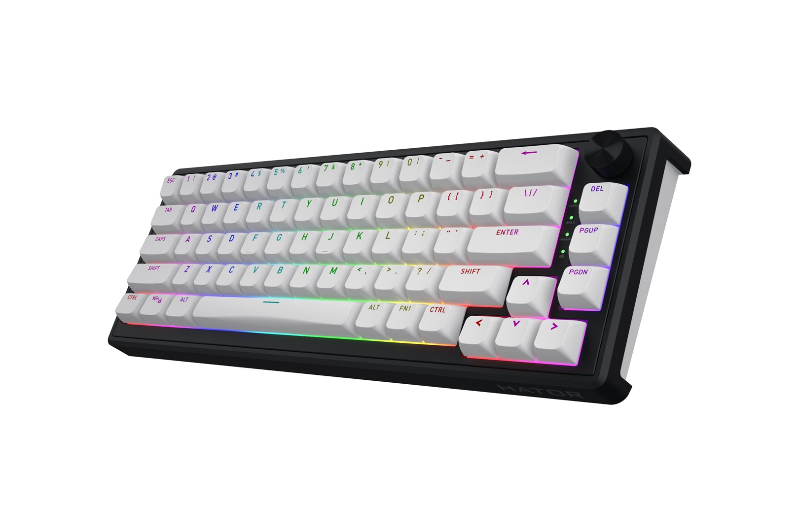 HATOR Skyfall Wireless 65 keyboard Gaming USB + RF Wireless + Bluetooth QWERTY US English Black, White - Afbeelding 3