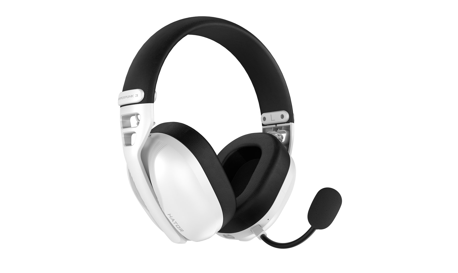 HATOR Hyperpunk 3 Wireless Headset Wired & Wireless Head-band Gaming USB Type-C / USB Type-A Bluetooth White - Afbeelding 4
