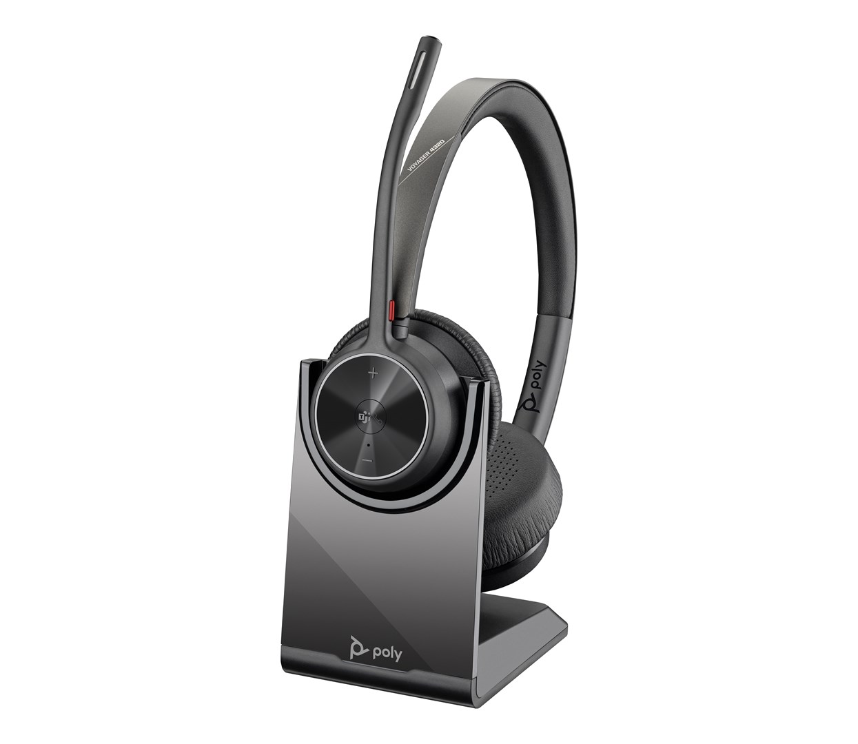 HP Poly Voyager 4320-M Microsoft Teams Certified Headset +BT700 dongle +Charging Stand - Afbeelding 3